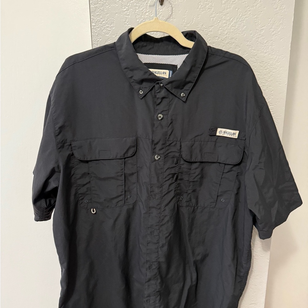 Magellan Outdoors Black Polo Shirt
